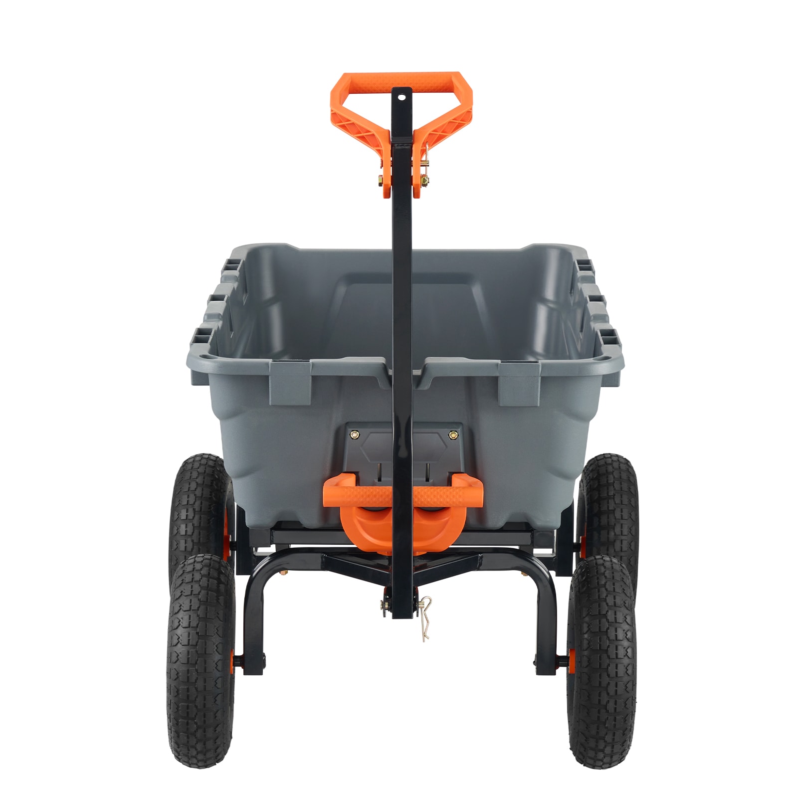 Garden Dump Cart With Steel Frame And Convertible Handle Utility_voghion.com